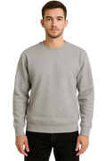 Light Grey Pullover Sweatshirt | Soft Fit
