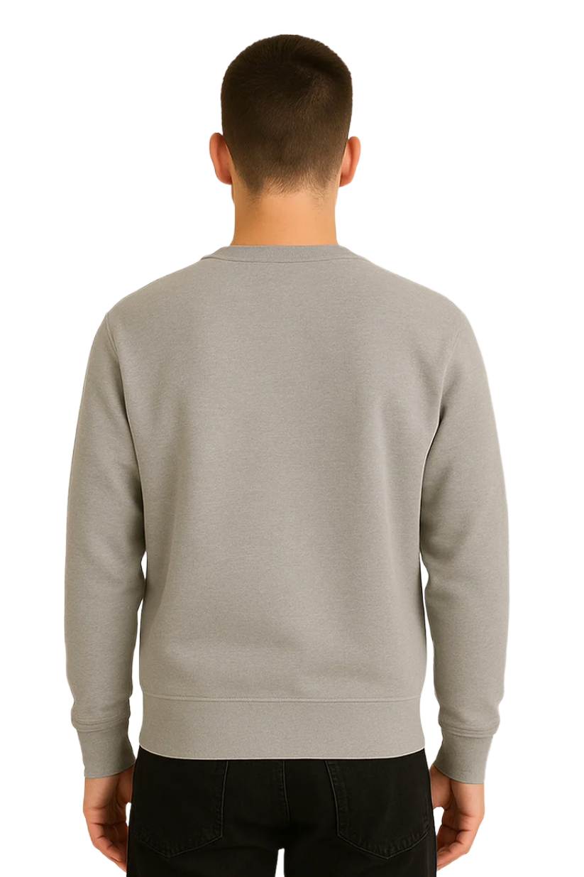 Light Grey Pullover Sweatshirt | Soft Fit