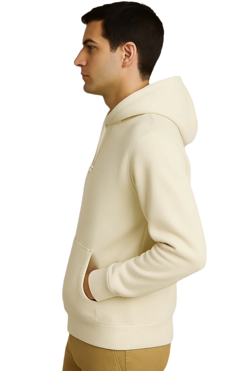 Full Sleeve - Cream Hoodie