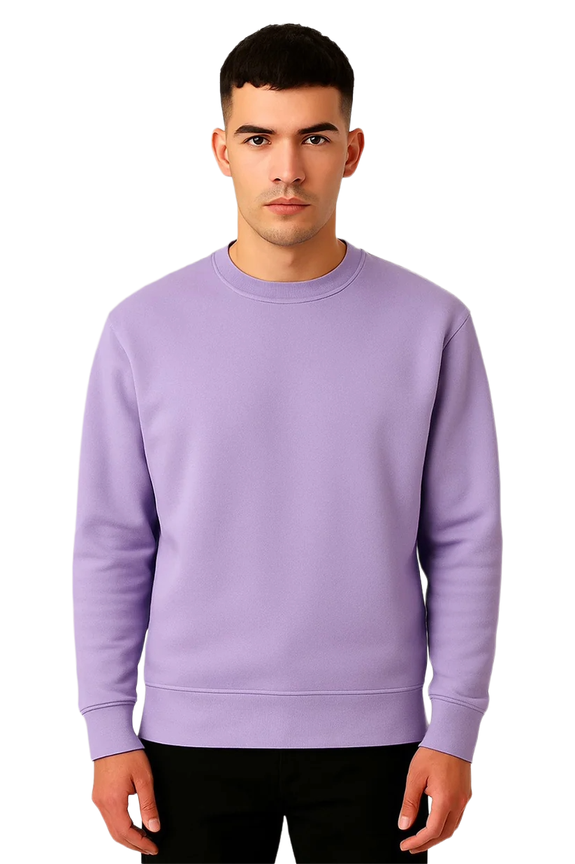 Soft Knit Lilac Sweatshirt | Simple Style