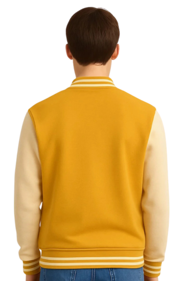 Mustard Yellow Baseball Jacket Online – Varsity Style for Men